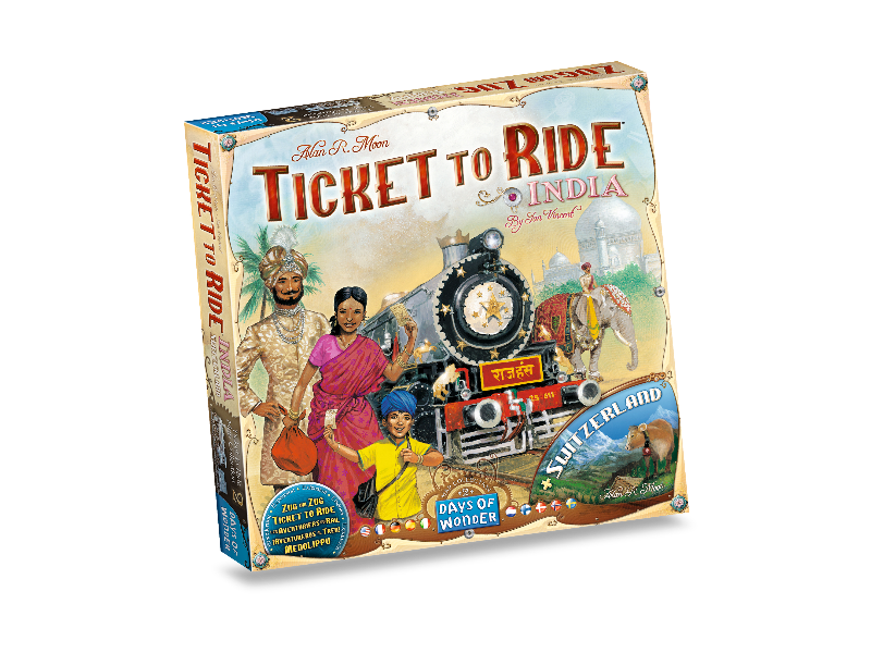 Ticket to Ride - India en Zwitserland